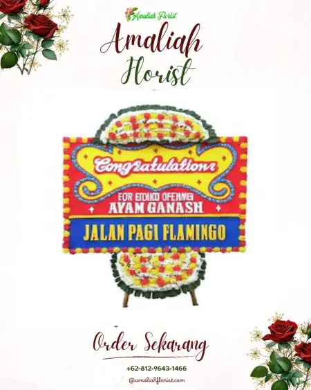 Sewa Papan Bunga Bangeran